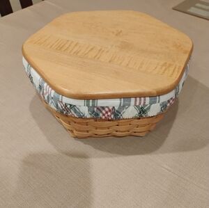 Longaberger Basket With Insert.